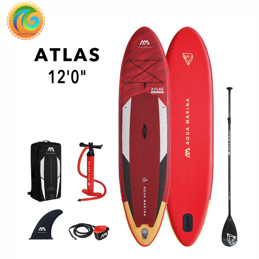 Achat et vente de Paddle board Aquamarina Atlas # BT-19ATP incluant les accessoires.  Meilleur prix au Québec sur ce sup.  