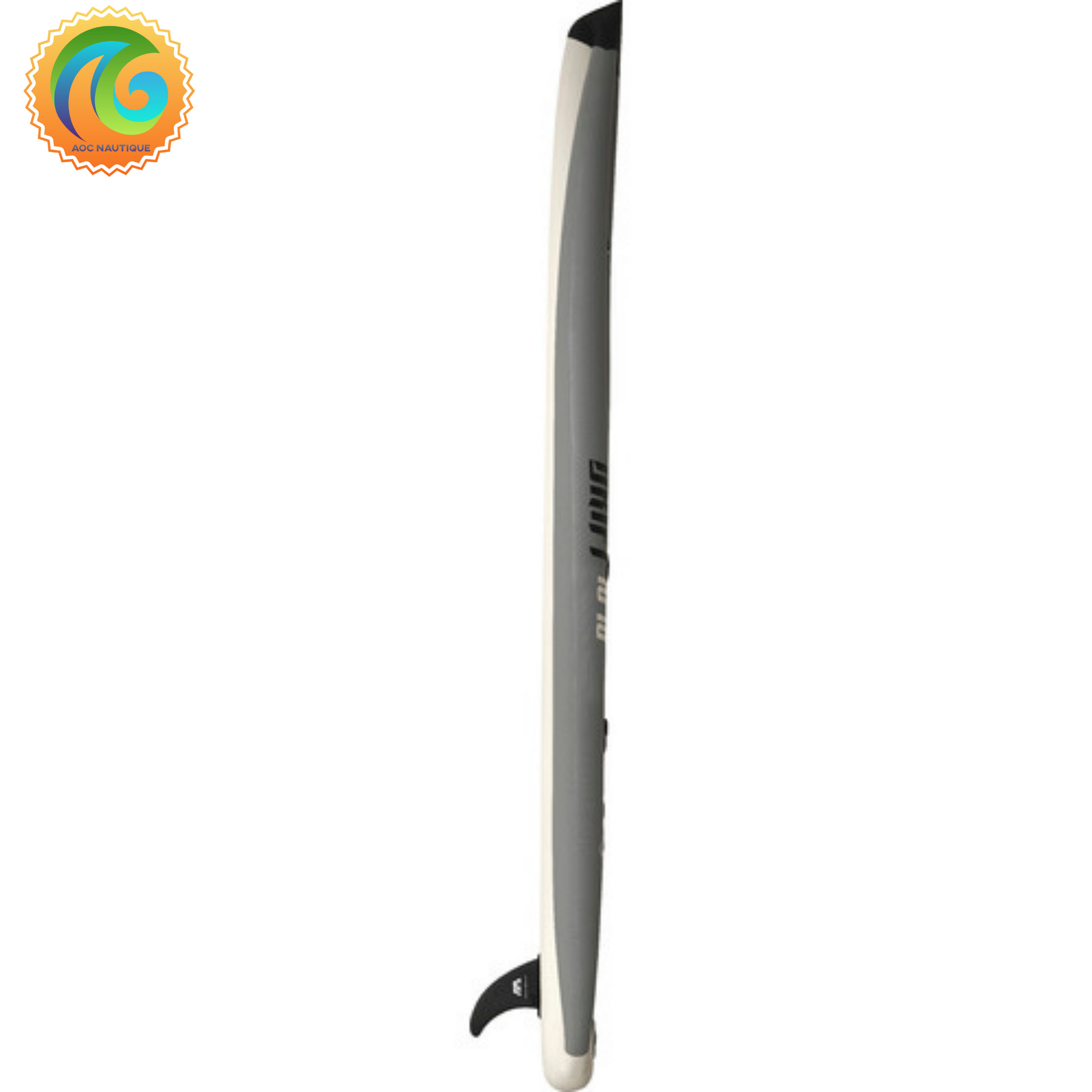 Purchase and sale of Paddle board Aquamarina Atlas DRIFT FISHING ISUP BOARD / BT-20DRP. Best price in Quebec on this sup. Seen from the side of the paddle board.
